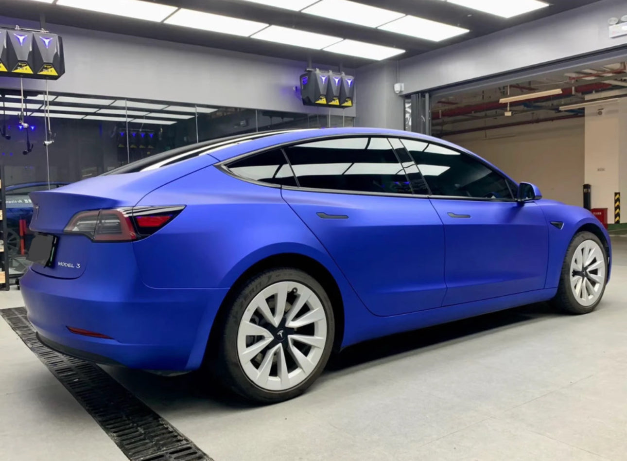 Satin King Blue Vinyl Wrap