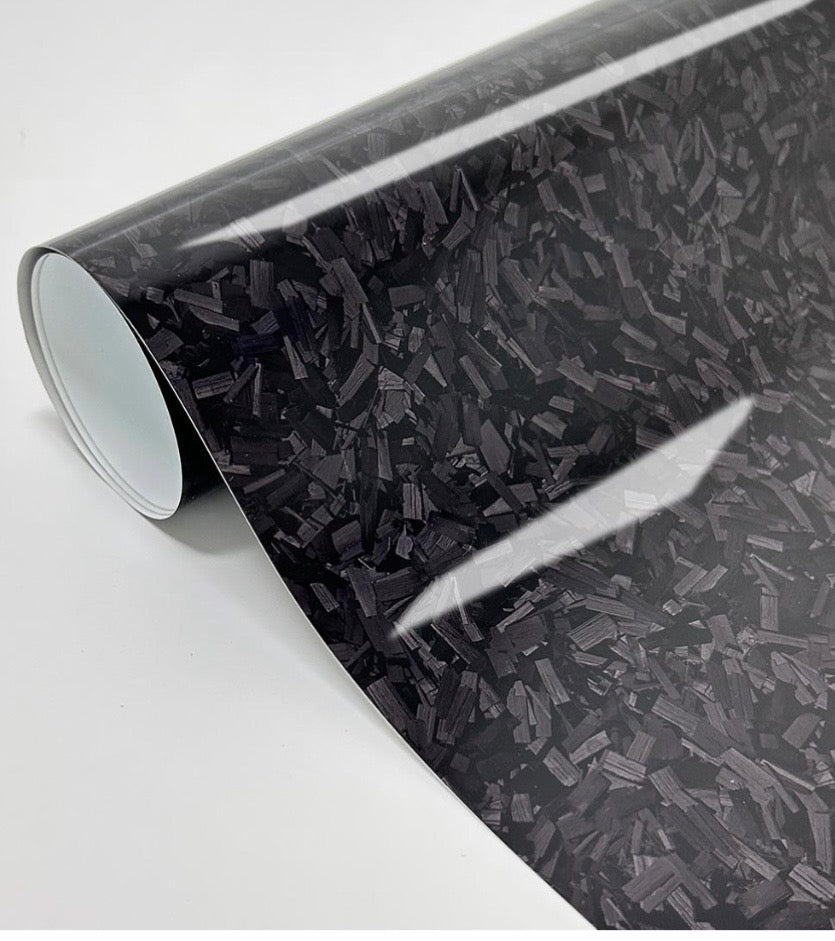 Forged Black Carbon Fiber Wrap